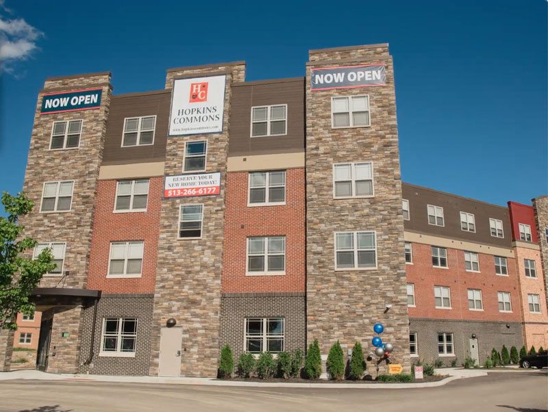 Hopkins Commons apartment grand opening day Maineville