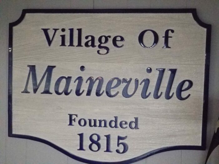 Maineville OH plaque 1815 founded